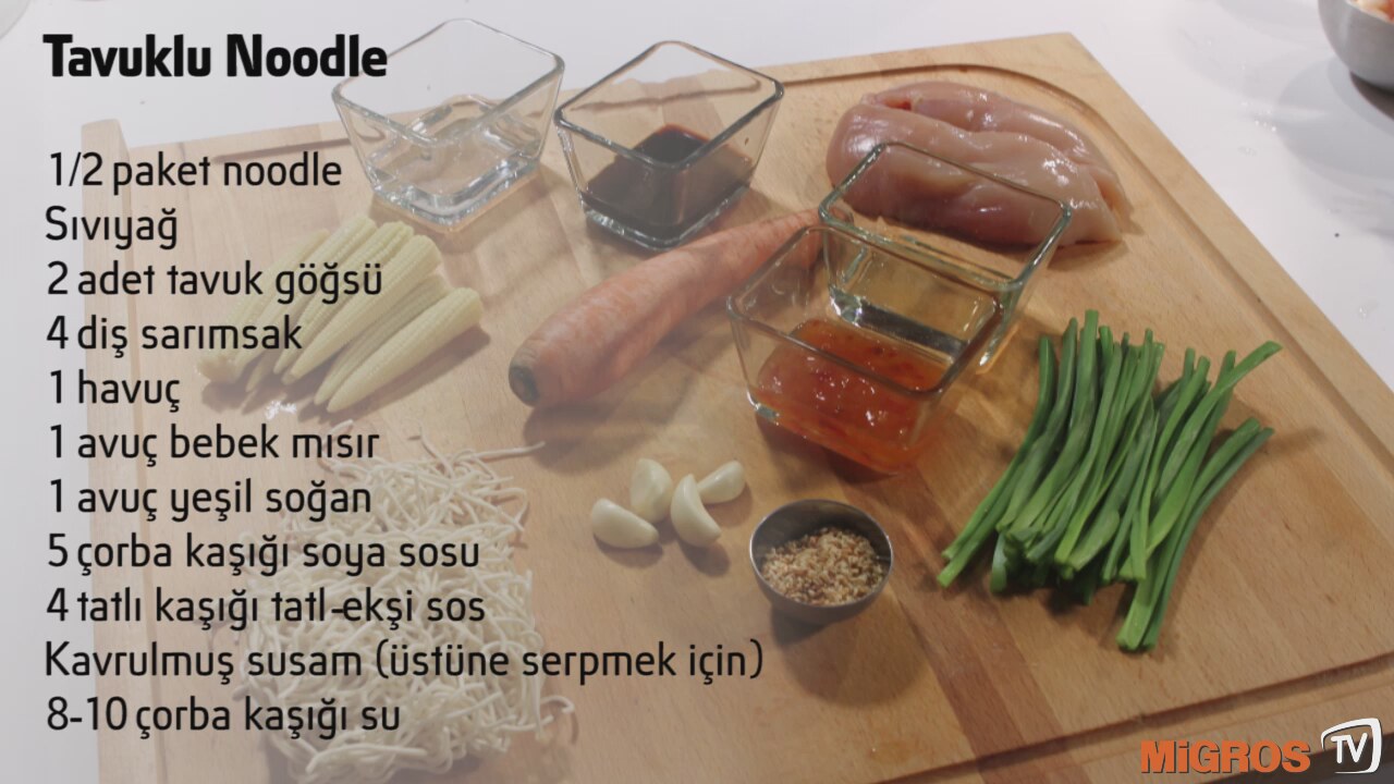 Tavuklu noodle tarifi Tavuklu noodle tarifi
