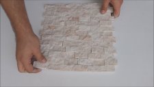2 3x4 8 Bej Mermer Patlatma Doğal Taş