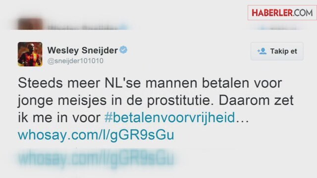 Sneijder'le Yolanthe Fuhuşa Savaş Açtı