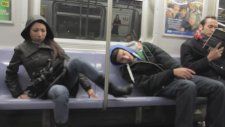 Metroda Uyuma Şakası 1