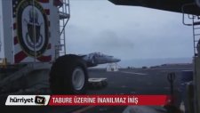 Ön İniş Takımları Açılmayıp Tabure Üzerine İnen Jet