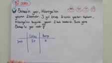 10 Dk'da Yaş Problemleri - Matematık