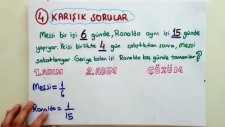 5 Dk'da İşçi Havuz Problemleri - Tonguc Akademi, Mehmet Tugutlu