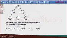 2011 Ales Sonbahar Çıkmış Sınav Soruları ve Çözümleri Soru 38-39-40