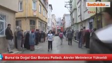 Bursada Doğalgaz Boru Hattındaki Yangın