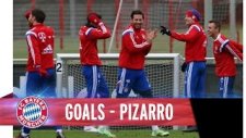 Claudio Pizarro Antrenmanda Coştu Müthiş Goller