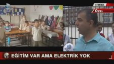 İstanbul Büyükçekmece'de Elektriksiz Okul