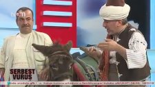 Adnan Aybaba Eşeğe Ters Binip Yayına Çıktı