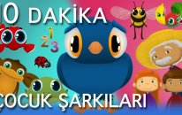 Mini Mini Bir Kuş ve en güzel çizgi film çocuk şarkıları (10 Dakika) - Edis&Feris