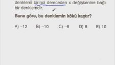 Denklem Çözümü, Konu Anlatımı - Ekol Hoca