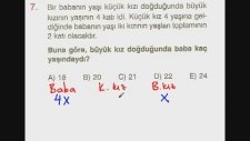 Yaş Problemleri, Konu Anlatımı - Ekol Hoca