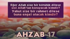 Kuran-ı Kerim Ahzab Suresi 17 Türkçe Meali