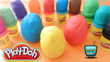 Oyun Hamurundan Sürpriz Yumurtalar! Sünger Bob, Cars 2 Arabaları, Şirinler, Hello Kitty