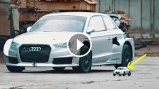 Audi S1 ile Oyuncak Araba Yarışı