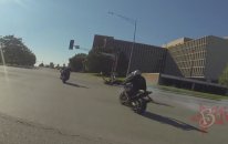 Motosikletle Drift Yaparken Kaza