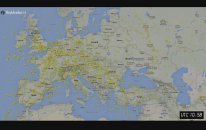 Avrupa'nın Hava Trafiği (Timelapse)