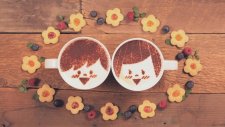 Animasyonlu Latte Sanatı İle Sevimli Bir Aşk Hikayesi