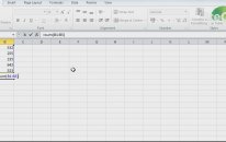 Excel Formülleri - Toplama İşlemi