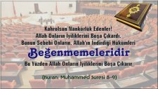 Kuranı Kerim Türkçe Meali Muhammed Suresi 8-9