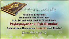 Kuranı Kerim Türkçe Meali Nahl Suresi 71