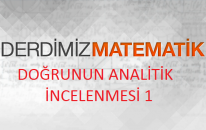 Doğrunun Analitik incelenmesi 1
