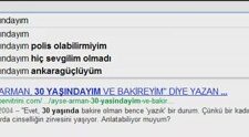 Google Otomatik Tamamlama Algoritması - .. Yaşındayım