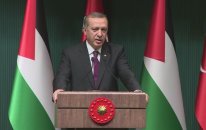 Filistin Devlet Başkanı Mahmud Abbas ile ortak basın Toplantısı Düzledi