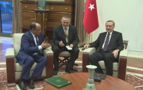 Moritanya Dışişleri ve İşbirliği Bakanı Teguedi Cumhurbaşkanlığı Sarayı’nda