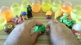 10 Adet Kurmalı Oyuncak Süpriz Yumurta Açma Videosu HD