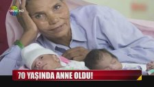 70 Yaşında İkiz Çocuk Annesi Oldu