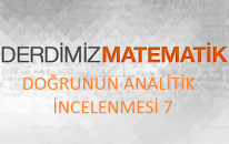 Doğrunun analitik incelenmesi 7