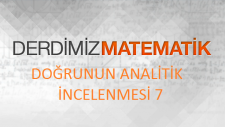 Doğrunun analitik incelenmesi 7