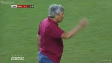 Lucescu'nun Sinirlenip Sahaya Girdi