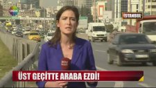 İstanbul'da Genç Kadını Üst Geçitte Araba Ezdi