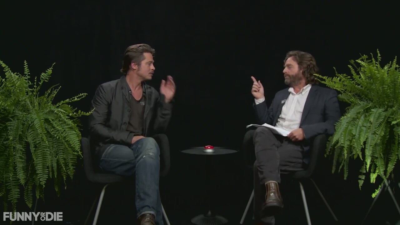 Zach Galifianakisle Between Two Ferns -Brad Pitt Röportajı Tamamı
