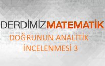 Doğrunun Analitik İncelenmesi 3