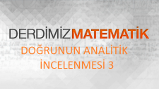 Doğrunun Analitik İncelenmesi 3