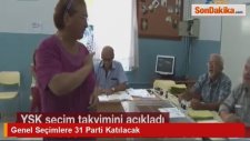 Genel Seçimlere 31 Parti Katılacak