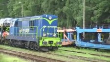 Araba Taşıyan Çok Vagonlu Tren