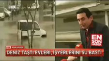 Fox Tv Muhabirin Haber İçin Islanması