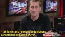 Samsun'daki Şişme Kadın Kurtarma Operasyonu