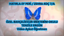 Hatırla Ey Peri Zehra Koç 7/a Özel Bahçelievler Mektebim Okulu