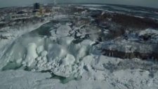 Donmuş Niagara Şelalesi'nden Muhteşem Görüntüler
