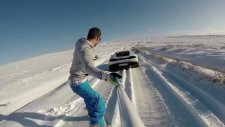 Lamborghini İle Snowboard Keyfi