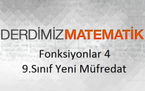 Fonksiyon 4 - Örnek Sorular - 9.Sınıf Yeni Müfredat