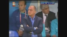 Kendisini Dev Ekranda Gören Fatih Terim (Euro 2008)