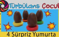4 Adet Kinder Sürpriz Yumurta Açıyoruz | Türbulans Çocuk | 4 Kinder Surprise Eggs Unboxing