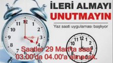 Saatler Ne Zaman İleri Alınacak?