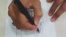 5 SANİYEDE KARA KALEM ÇALIŞMASI :)