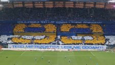 Lech Poznan taraftarlardan koreografi